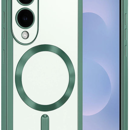 Samsung Galaxy S25 Edge Kross Magneticsafe Kapak Kılıf - Koyu Yeşil