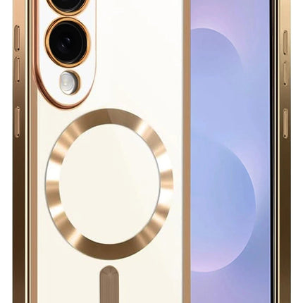 Samsung Galaxy S25 Edge Kross Magneticsafe Kapak Kılıf - Çöl Titanyum