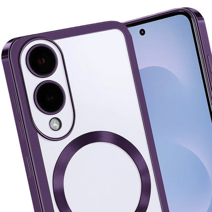 Samsung Galaxy S25 Edge Kross Magneticsafe Kapak Kılıf - Mor 3