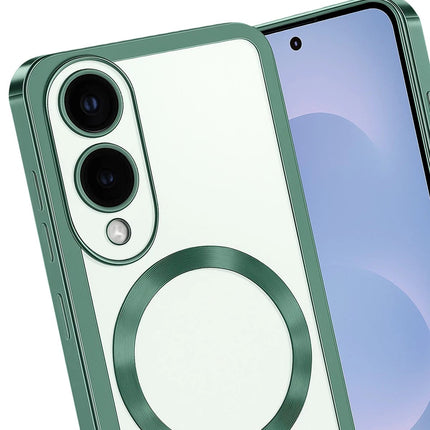 Samsung Galaxy S25 Edge Kross Magneticsafe Kapak Kılıf - Koyu Yeşil 3