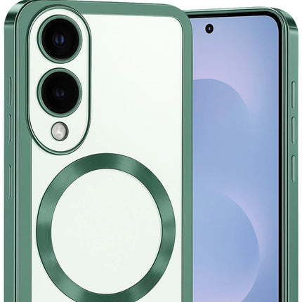 Samsung Galaxy S25 Edge Kross Magneticsafe Kapak Kılıf - Koyu Yeşil 2