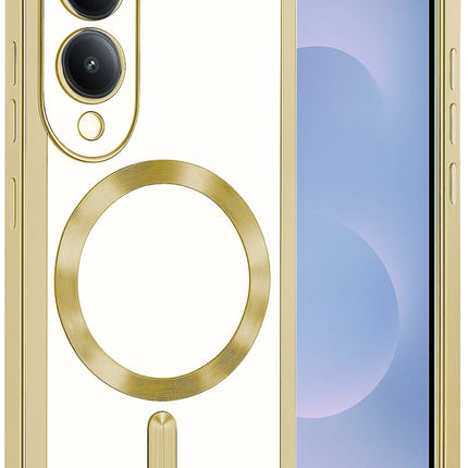 Samsung Galaxy S25 Edge Kross Magneticsafe Kapak Kılıf - Gold