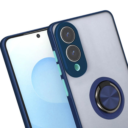 Samsung Galaxy S25 Edge Montreal Yüzüklü Silikon Kapak Kılıf - Lacivert 2