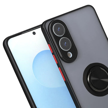 Samsung Galaxy S25 Edge Montreal Yüzüklü Silikon Kapak Kılıf - Siyah 2