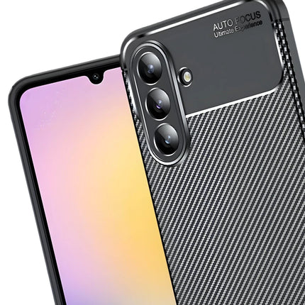 Samsung Galaxy S25 FE Auto Focus Karbon Kapak Kılıf - Siyah 3