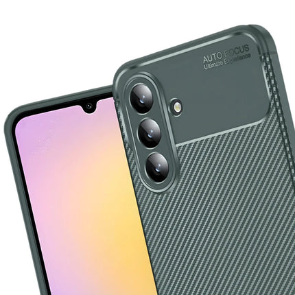 Samsung Galaxy S25 FE Auto Focus Karbon Kapak Kılıf - Koyu Yeşil 2