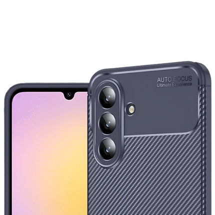 Samsung Galaxy S25 FE Auto Focus Karbon Kapak Kılıf - Lacivert 3