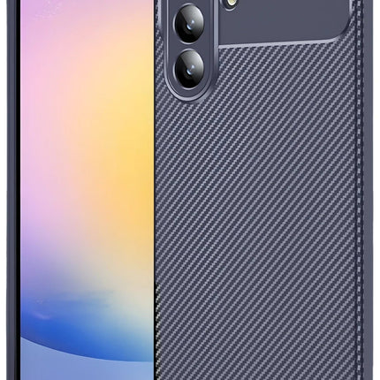 Samsung Galaxy S25 FE Auto Focus Karbon Kapak Kılıf - Lacivert