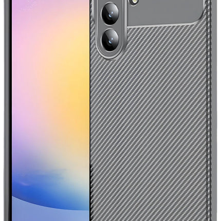 Samsung Galaxy S25 FE Auto Focus Karbon Kapak Kılıf - Gri
