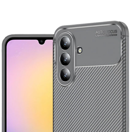 Samsung Galaxy S25 FE Auto Focus Karbon Kapak Kılıf - Gri 2