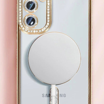 Samsung Galaxy S25 Joke Simli Magneticsafe Kılıf - Pembe 2