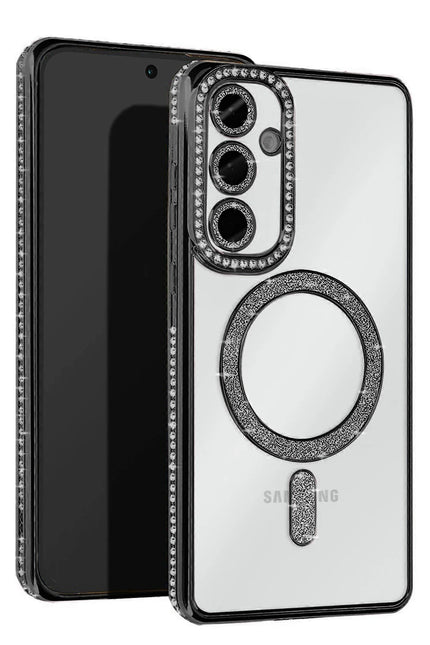 Samsung Galaxy S25 Joke Simli Magneticsafe Kılıf - Siyah