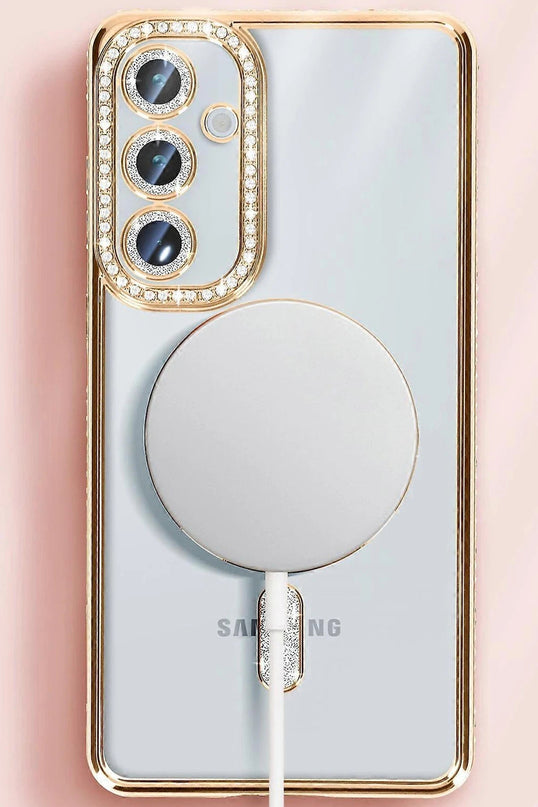 Samsung Galaxy S25 Joke Simli Magneticsafe Kılıf - Siyah 2