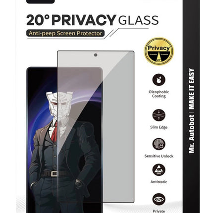Samsung Galaxy S25 Plus 2.5D HD 20º Privacy Cam Ekran Koruyucu