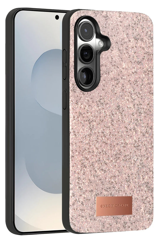 Samsung Galaxy S25 Plus Bright Simli Kapak Kılıf - Pembe