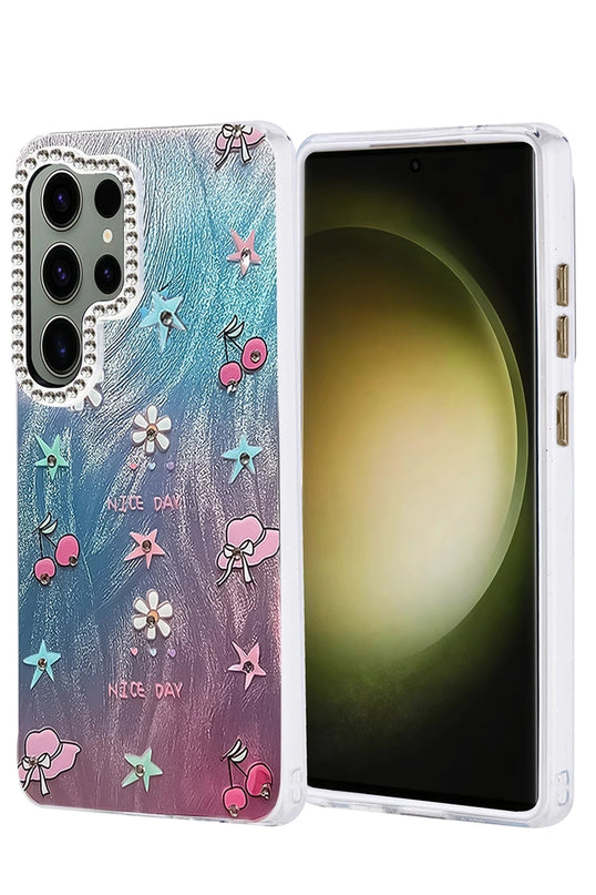 Samsung Galaxy S25 Ultra Blade Aynalı Desenli Kapak Kılıf - Desen 4