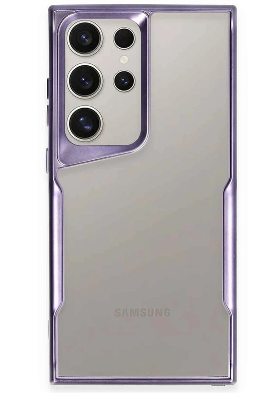 Samsung Galaxy S25 Ultra Boyi Silikon Kapak Kılıf - Derin Mor