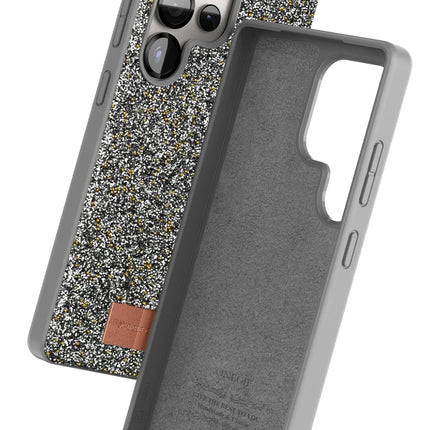 Samsung Galaxy S25 Ultra Bright Simli Kapak Kılıf - Gümüş 2