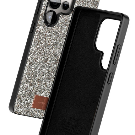 Samsung Galaxy S25 Ultra Bright Simli Kapak Kılıf - Gold 2