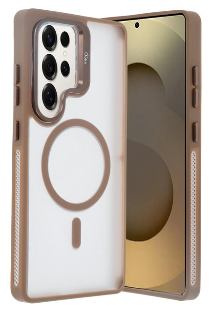 Samsung Galaxy S25 Ultra Flet Lens Magsafe Kapak Kılıf - Gold