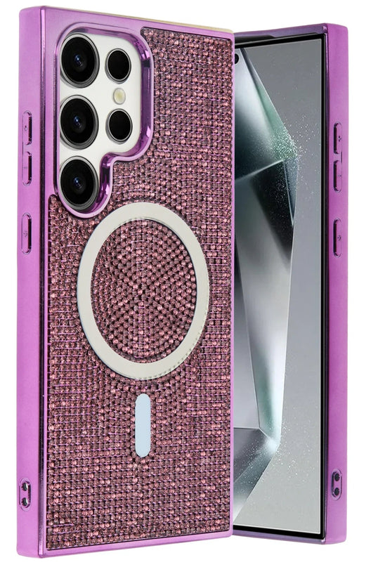Samsung Galaxy S25 Ultra Helen Magsafe Kapak Kılıf - Derin Mor