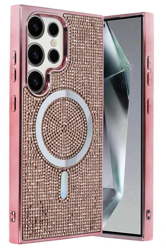 Samsung Galaxy S25 Ultra Helen Magsafe Kapak Kılıf - Pembe