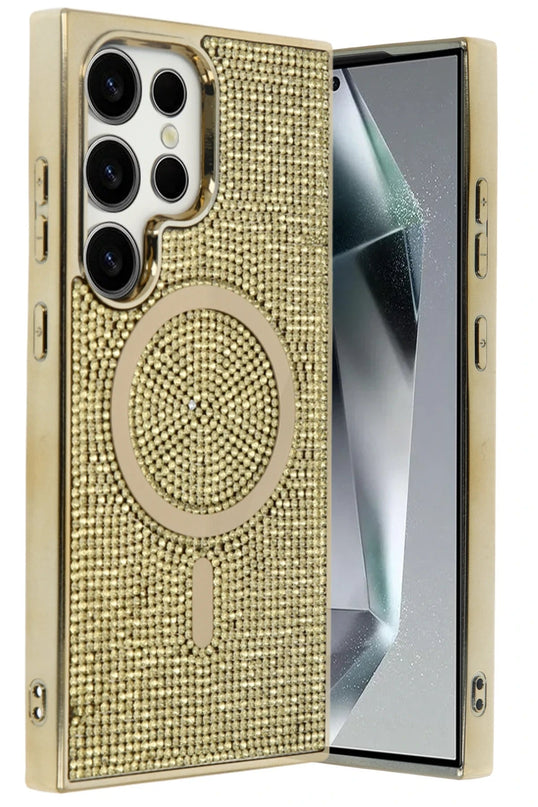 Samsung Galaxy S25 Ultra Helen Magsafe Kapak Kılıf - Gold