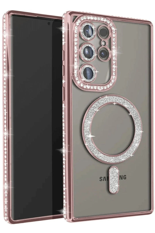Samsung Galaxy S25 Ultra Joke Simli Magneticsafe Kılıf - Pembe