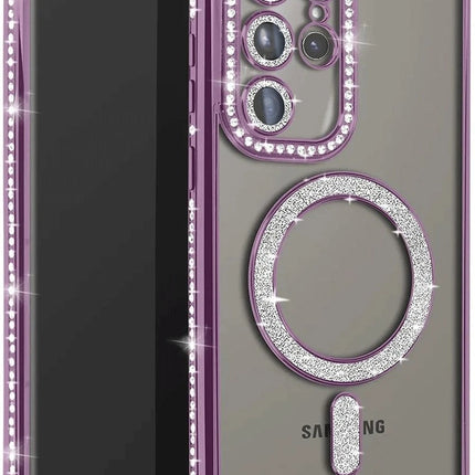 Samsung Galaxy S25 Ultra Joke Simli Magneticsafe Kılıf - Derin Mor