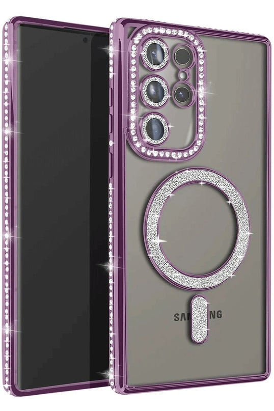 Samsung Galaxy S25 Ultra Joke Simli Magneticsafe Kılıf - Derin Mor
