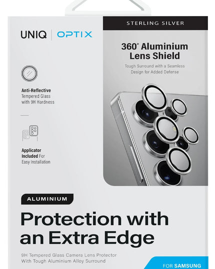 Samsung Galaxy S25 Ultra Optix Aluguard Alüminyum Kamera Lens Koruyucu 3
