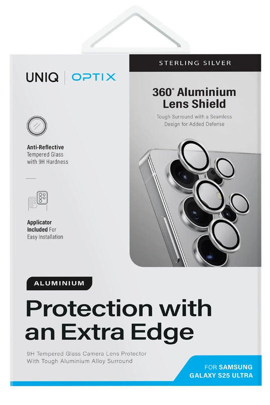 Samsung Galaxy S25 Ultra Optix Aluguard Alüminyum Kamera Lens Koruyucu 3
