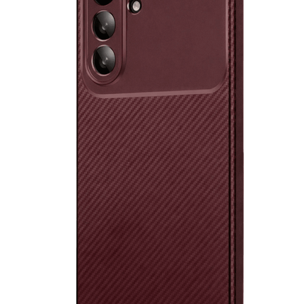 Samsung Galaxy S26 FE Auto Focus Karbon Kapak Kılıf - Bordo 2