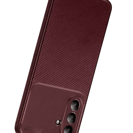Samsung Galaxy S26 FE Auto Focus Karbon Kapak Kılıf - Bordo 3