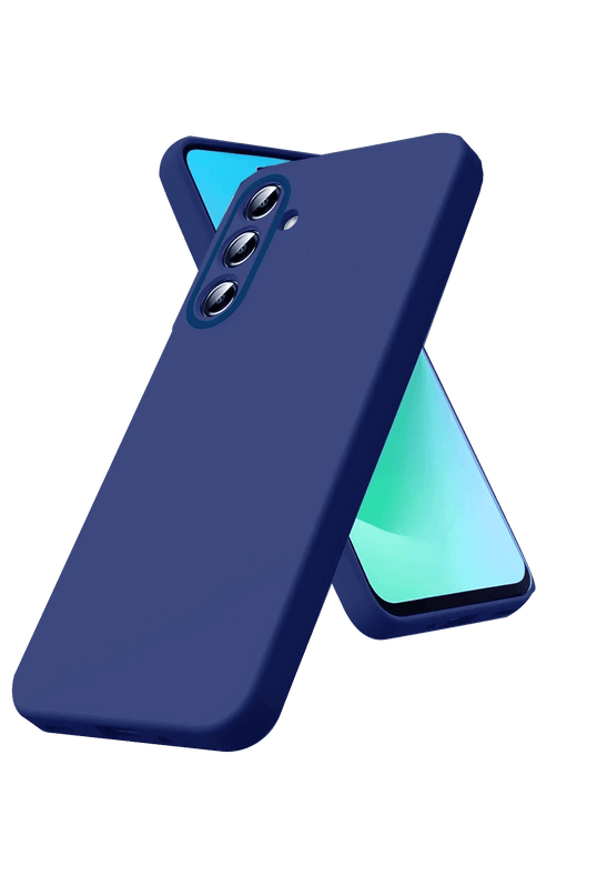 Samsung Galaxy S26 FE Nano içi Kadife Silikon Kılıf - Lacivert