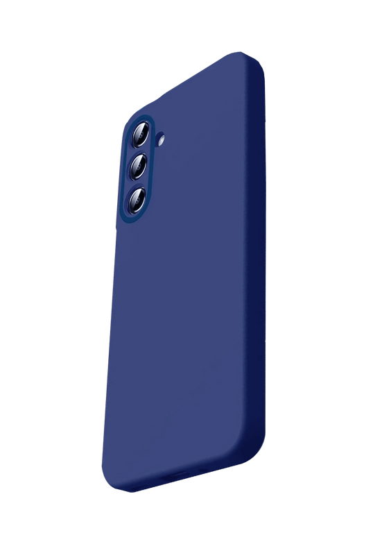 Samsung Galaxy S26 FE Nano içi Kadife Silikon Kılıf - Lacivert 3