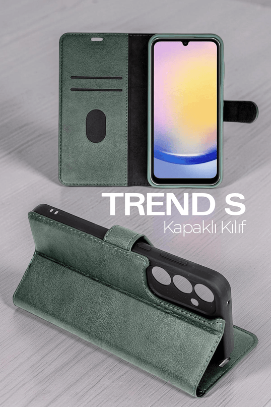 Samsung Galaxy S26 FE/S25 FE Trend S Plus Kapaklı Kılıf - Taba 4