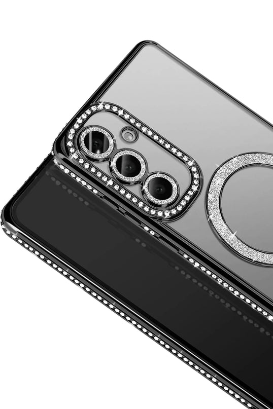 Samsung Galaxy S26 Joke Simli Magneticsafe Kılıf - Siyah 2