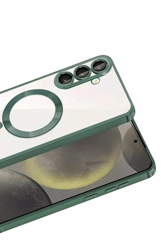 Samsung Galaxy S26 Kross Magneticsafe Kapak Kılıf - Koyu Yeşil 2