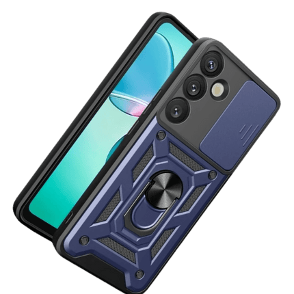 Samsung Galaxy S26 Pars Lens Yüzüklü Silikon Kılıf - Lacivert 3