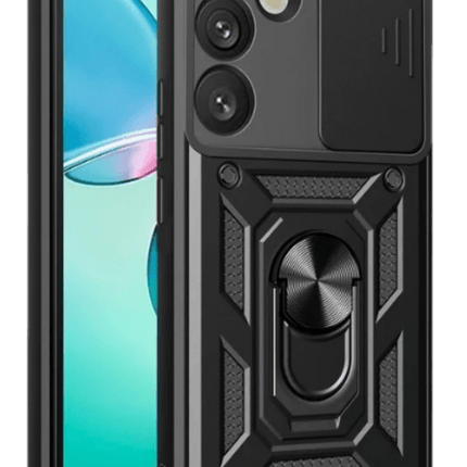 Samsung Galaxy S26 Pars Lens Yüzüklü Silikon Kılıf - Siyah