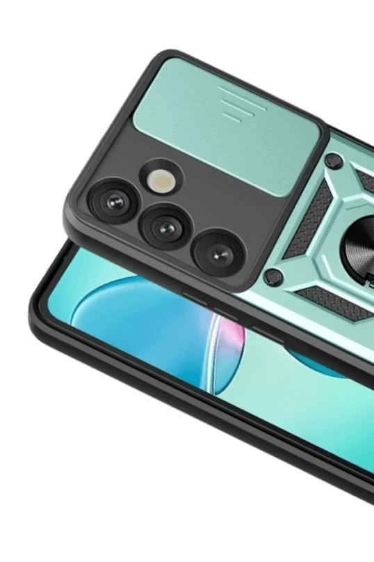 Samsung Galaxy S26 Pars Lens Yüzüklü Silikon Kılıf - Yeşil 2