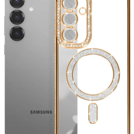 Samsung Galaxy S26 Plus Joke Simli Magneticsafe Kılıf - Gold 3