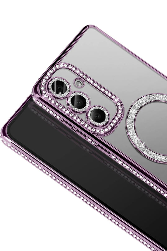 Samsung Galaxy S26 Plus Joke Simli Magneticsafe Kılıf - Derin Mor 2