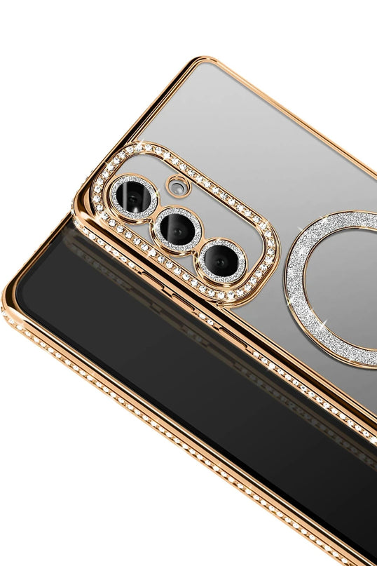 Samsung Galaxy S26 Plus Joke Simli Magneticsafe Kılıf - Gold 2