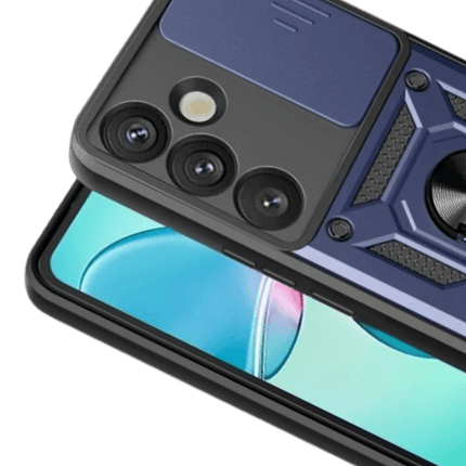 Samsung Galaxy S26 Plus Pars Lens Yüzüklü Silikon Kılıf - Lacivert 2