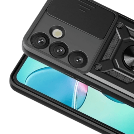 Samsung Galaxy S26 Plus Pars Lens Yüzüklü Silikon Kılıf - Siyah 2
