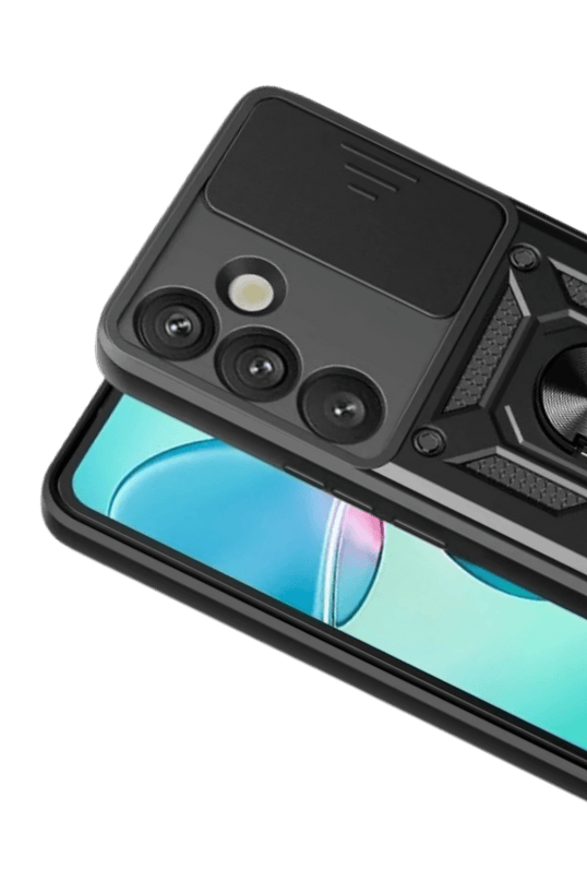 Samsung Galaxy S26 Plus Pars Lens Yüzüklü Silikon Kılıf - Siyah 2
