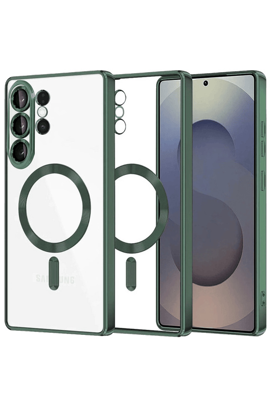 Samsung Galaxy S26 Ultra Kross Magneticsafe Kapak Kılıf - Koyu Yeşil