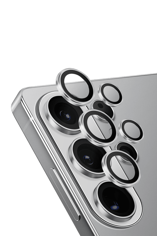 Samsung Galaxy S26 Ultra Optix Aluguard Kamera Lens Koruyucu - Gümüş 2